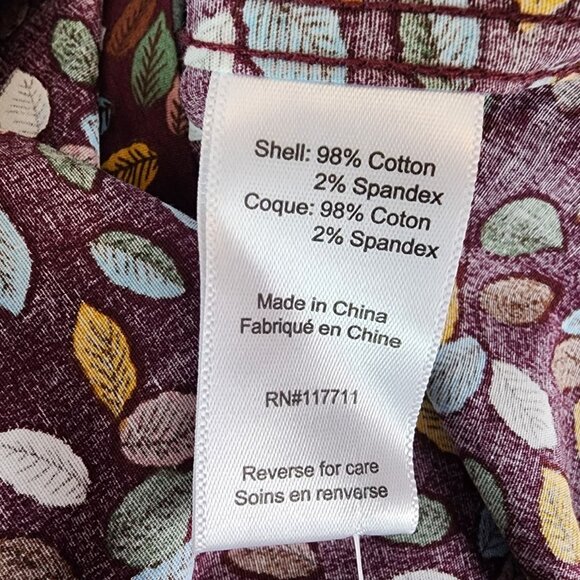 NEW Paisley & Gray Mens Large 17 Shirt Slim Fit Winery Leaf Pattern Button - Picture 6 of 11